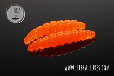 Libra Lures, Larva- Multi Cheese 125, 5x25mm,Hot Orange